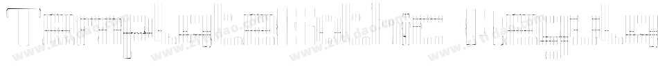 TemplateGothic Regular字体转换